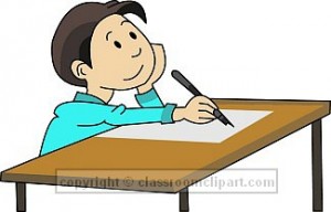 Student at Desk